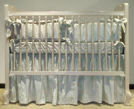 Juliette bedding on #200 Country French Rectangular Crib
