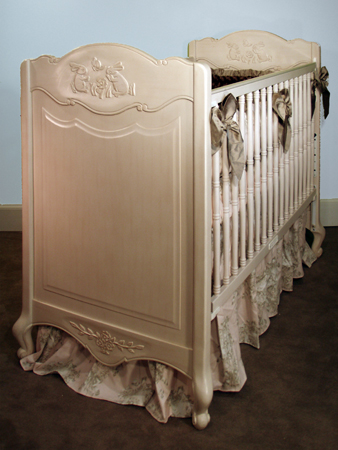 Country French Rectangular Crib